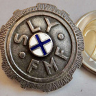 VANHA Merkki SLY FMF Suomen Lippu Hopeaa 1957 Numeroitu - pikkukuva 1