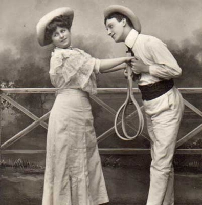 RAKKAUS / Rakkautta tenniskentällä. 1900-l.