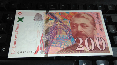 France Ranska 200 Francs 1997 VF+-XF