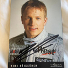 KIMI RÄIKKÖNEN (AITO NIMIKIRJOITUS, MCLAREN 2002) - pikkukuva 1