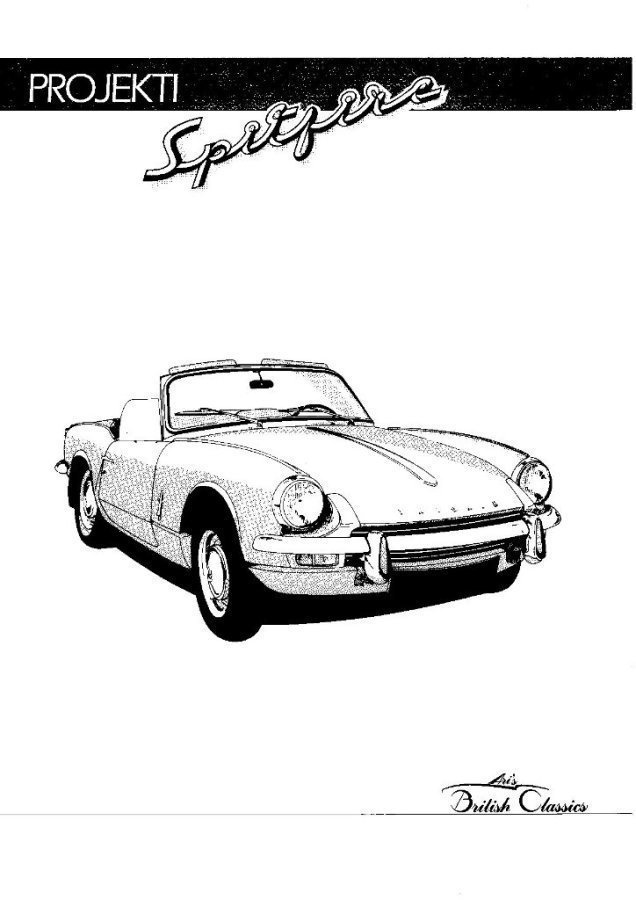 Triumph Spitfire korinvaihto -esite 80-luvun lopusta