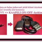 USB-jatkokaapeli ON/OFF-kytkimellä / 1 metri #29959 - pikkukuva 4
