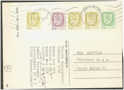 1982 vihkolehti 1858-06-1982 ym postikortti