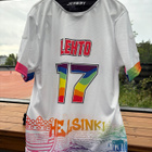 Puna-Mustat game worn Pride pelipaita #17 Leevi Lehto - pikkukuva 1