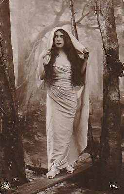 Postikortti, Nainen, vanha , Helsinki 17.6.1906