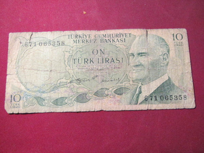 10 lira 1970 Turkki-Turkey