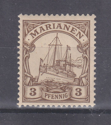 Saksan posti Marianen 1901 Mi 7 **