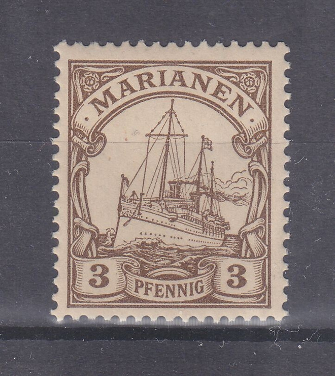 Saksan posti Marianen 1901 Mi 7 **