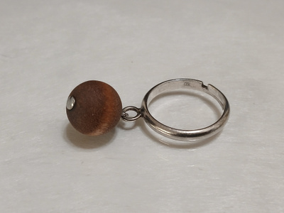 Vintage Aarikka Hopea Pallo sormus 925