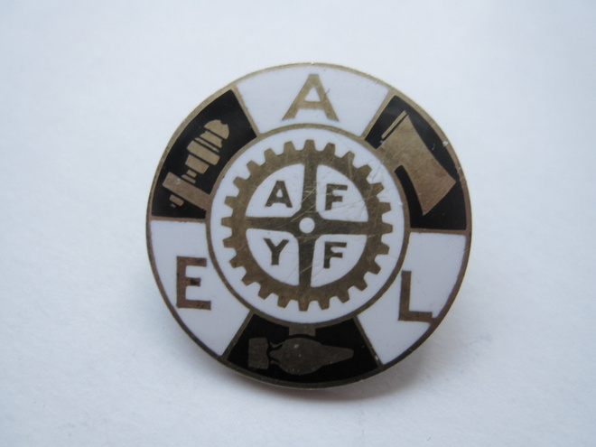 AEL hopeinen neulamerkki