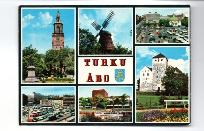 Turku: Linna, kirkko, tuulimylly ym