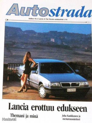 Autostrada lehti 1/91 Lancia asiakaslehti - KUIN UUSI