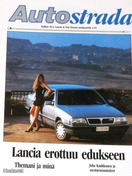 Autostrada lehti 1/91 Lancia asiakaslehti - KUIN UUSI