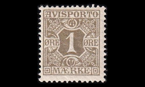 Tanska VM_1Y * Avisporto 1 öre (1914)