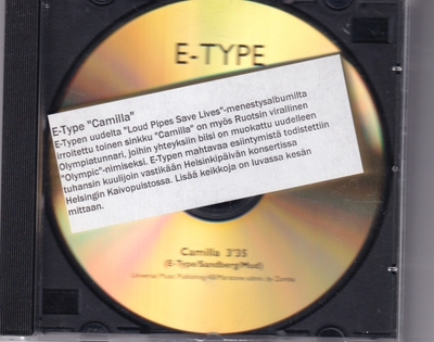 E-Type - Camilla (CDr, Single, Promo)