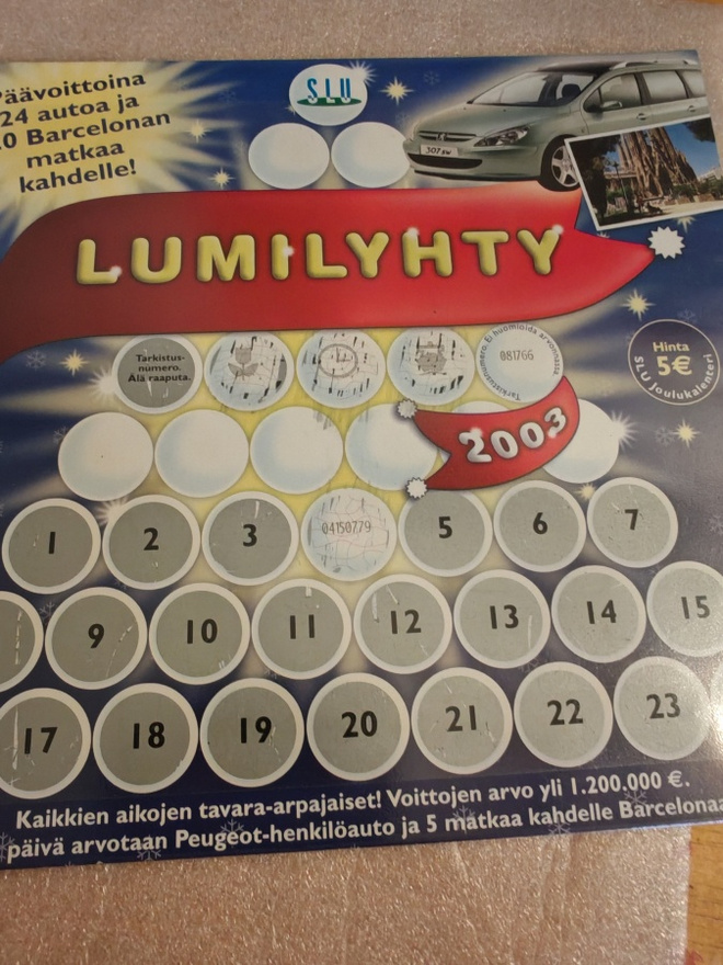 Vanha lumilyhty arpa