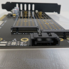 Adapteri NVMe kahdelle M.2 levylle plus SATA-liitin PCIe - pikkukuva 4