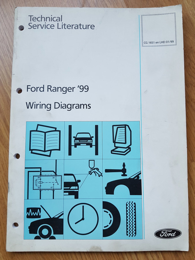 Ford Ranger '99 Wiring Diagrams / Kytkentäkaaviot