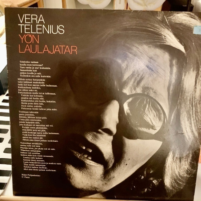 VERA TELENIUS: Yön laulajatar. * FIN 1974