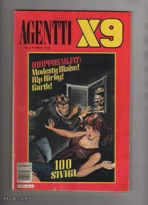 Agentti X9 numero 1989-3 mm. Modesty Blaise