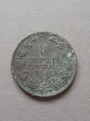10 penniä 1911, lyöntimäärä 367000