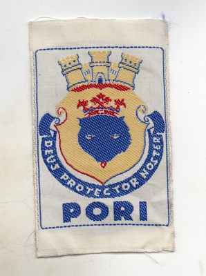 Pori: Matkailu /hihamerkki  (kangasta)