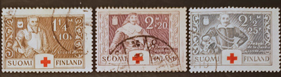 1934 Punainen Risti - leimattu sarja