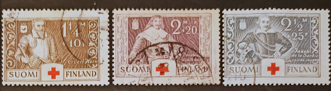 1934 Punainen Risti - leimattu sarja
