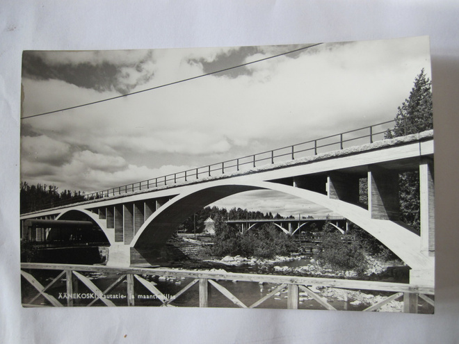 Kortti Äänekoski Rautatie Silta 1950-l Alkup.Mallikappale