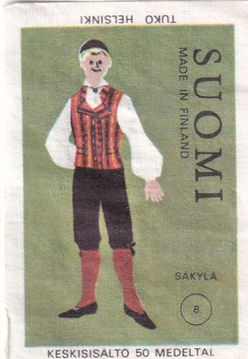 Säkylä   , kansallispuku 8 , mies    b577