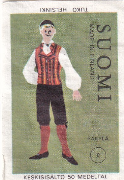 Säkylä   , kansallispuku 8 , mies    b577