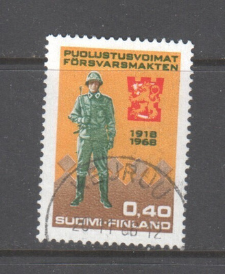 1968 Puolustusvoimat 40p  loistoleimaisena.