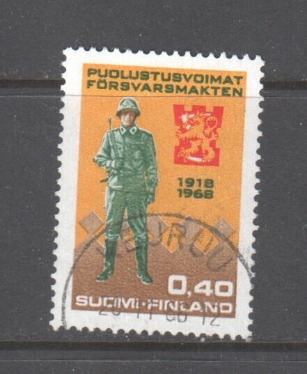 1968 Puolustusvoimat 40p  loistoleimaisena.