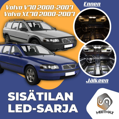 Volvo V70 / XC70 Sisätilan LED-sarja 20-osainen