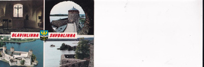 Savonlinna, Olavinlinna , vaakuna, sommitelmakortti.   b625