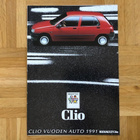Esite Renault Clio 1991 - pikkukuva 1