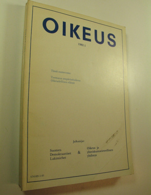 Niklas (toim.) Bruun : Oikeus, 1-4/1982