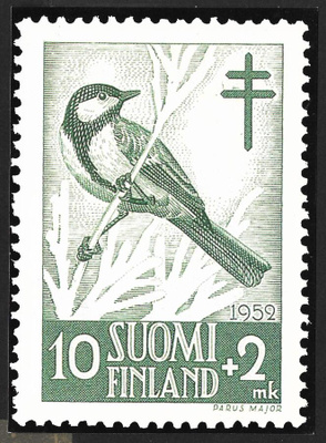 Postimerkkikortti - Talitiainen
