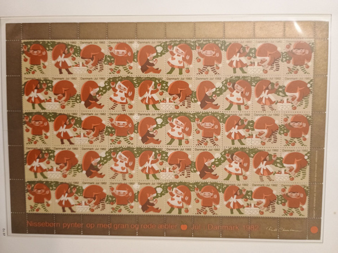 Tanska joulumerkkiarkki 1982