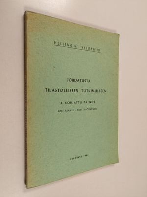 Rolf Alameri : Johdatusta tilastolliseen tutkimukseen