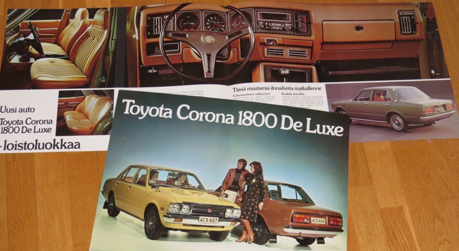 1974 Toyota Corona 1800 esite - VALTAVA - suom