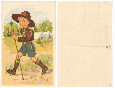 Vanha kortti, KUVATAIDE 183/8, M. Trygg