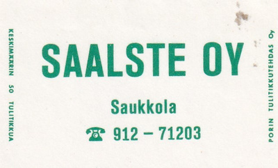 Saukkola. Saalste Oy   3/11
