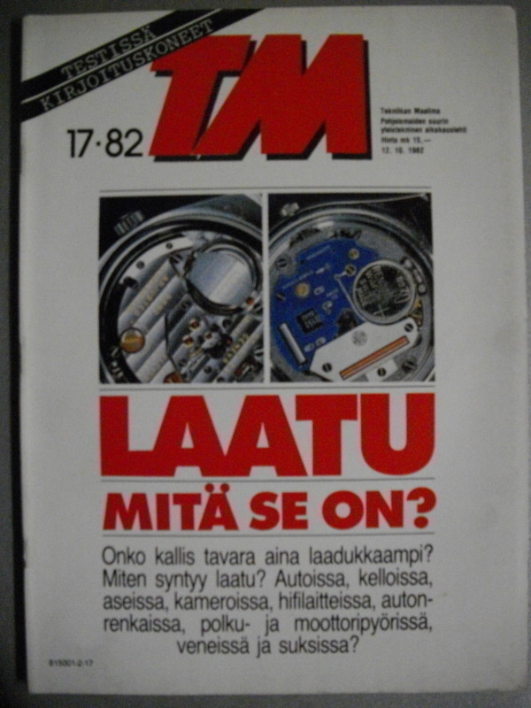 Tekniikan Maailma Nro 17/1982 (20.3)