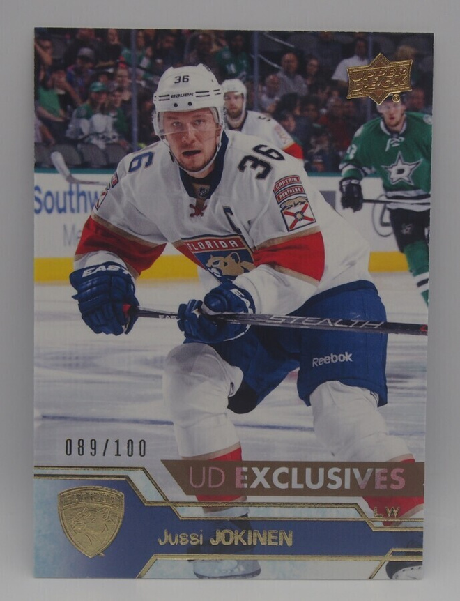 2016-17 Upper deck Exclusives Jussi Jokinen /100