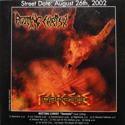 Rotting Christ - Genesis (CD) NEAR MINT!!
