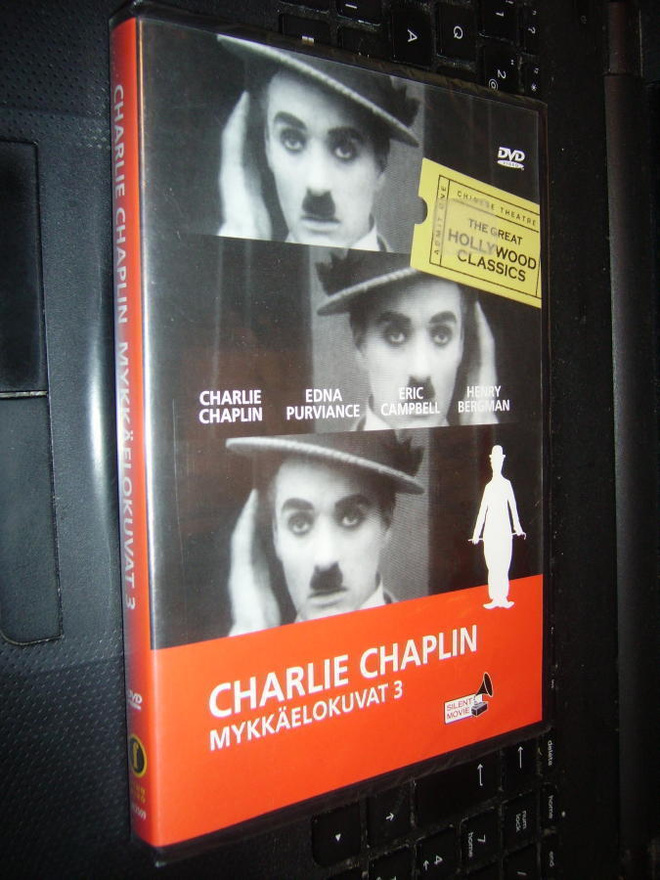 DVD : CHARLIE CHAPLIN : Mykkäelokuvat 3 ( UUSI )