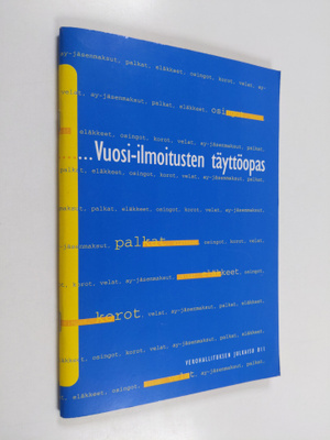 Vuosi-ilmoitusten täyttöopas