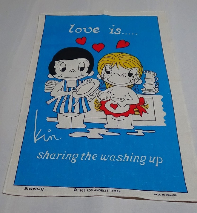 Retro Love is... Kim Casali pyyhe / seinävaate v. 1977