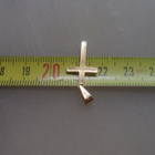 14 karaatin kultainen risti 26mm - pikkukuva 3